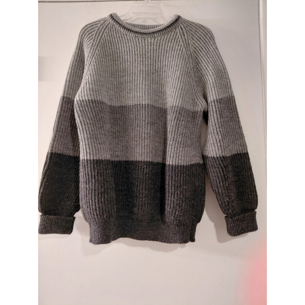 Dulyn 100% Wool Cable Knit Sweater Cold Weather Thick Outdoors Size Large #2